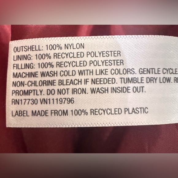 NWOT A New Day Berry Red Puffer Coat - Picture 5 of 6